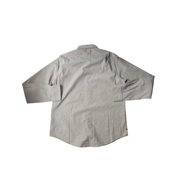 Mugsy Organic Cotton Preppy Oxford Shirt Mens Large Dakars Light Tan Button Down - Picture 6 of 9